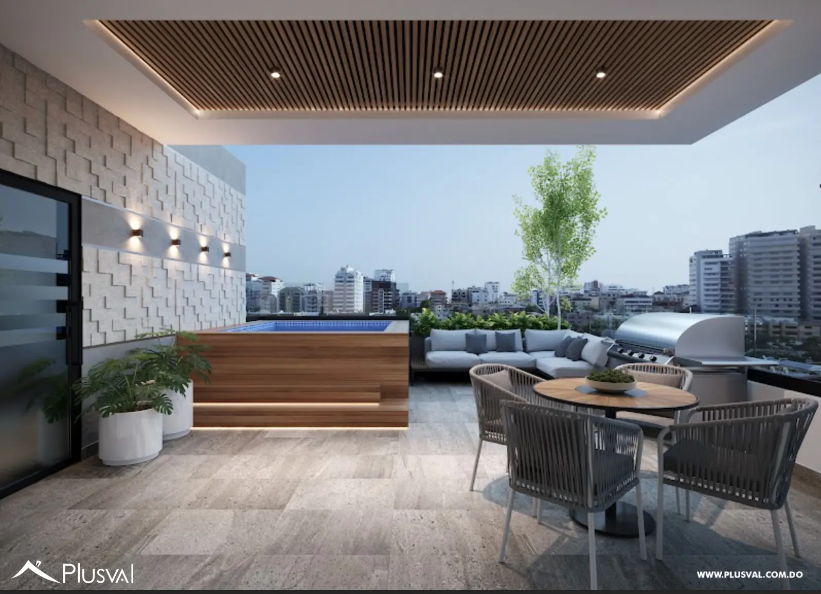 Apartamento con estudio en venta en Evaristo Morales 454025