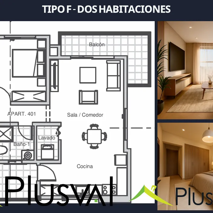 Apartamentos de 1 y 2 habitaciones con vista al campo de golf en La Romana 443597