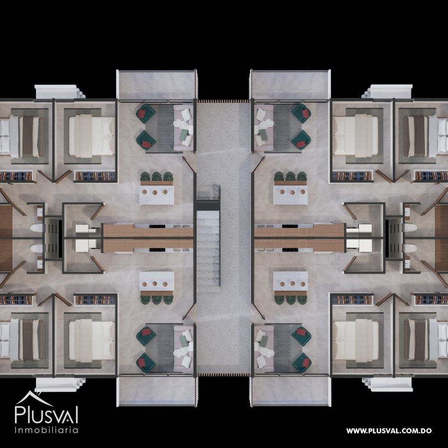 Apartamentos en La Romana con piscina y plaza comercial 505946