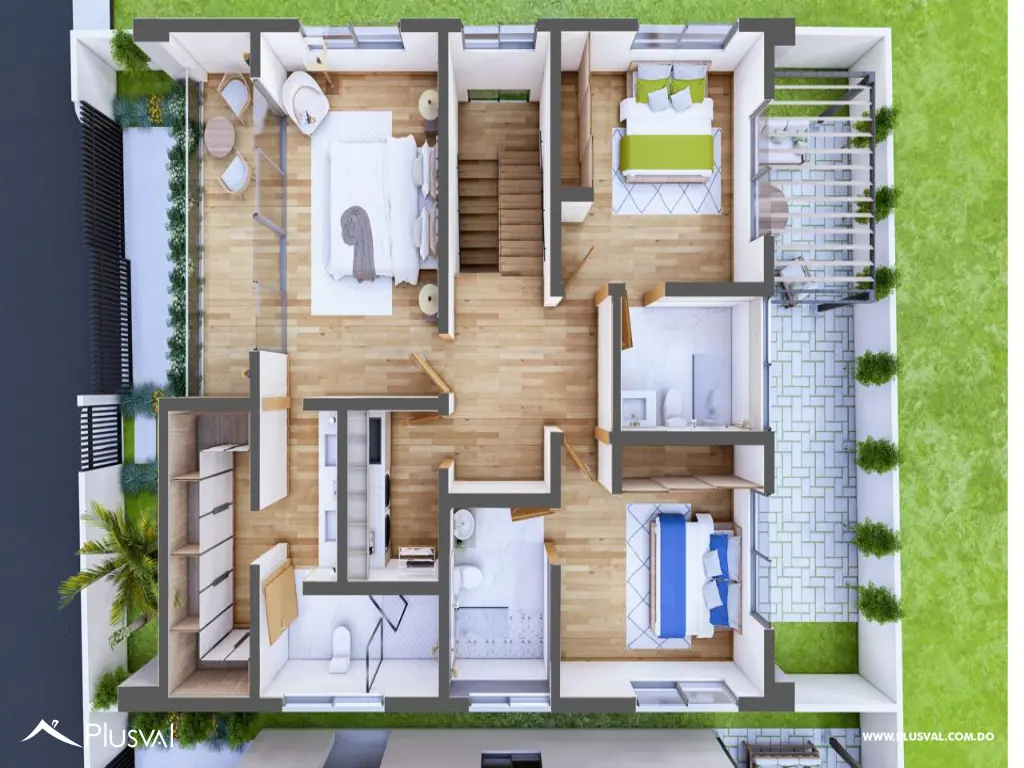 Moderna casa en venta con rooftop social para disfrutar al aire libre. 467114