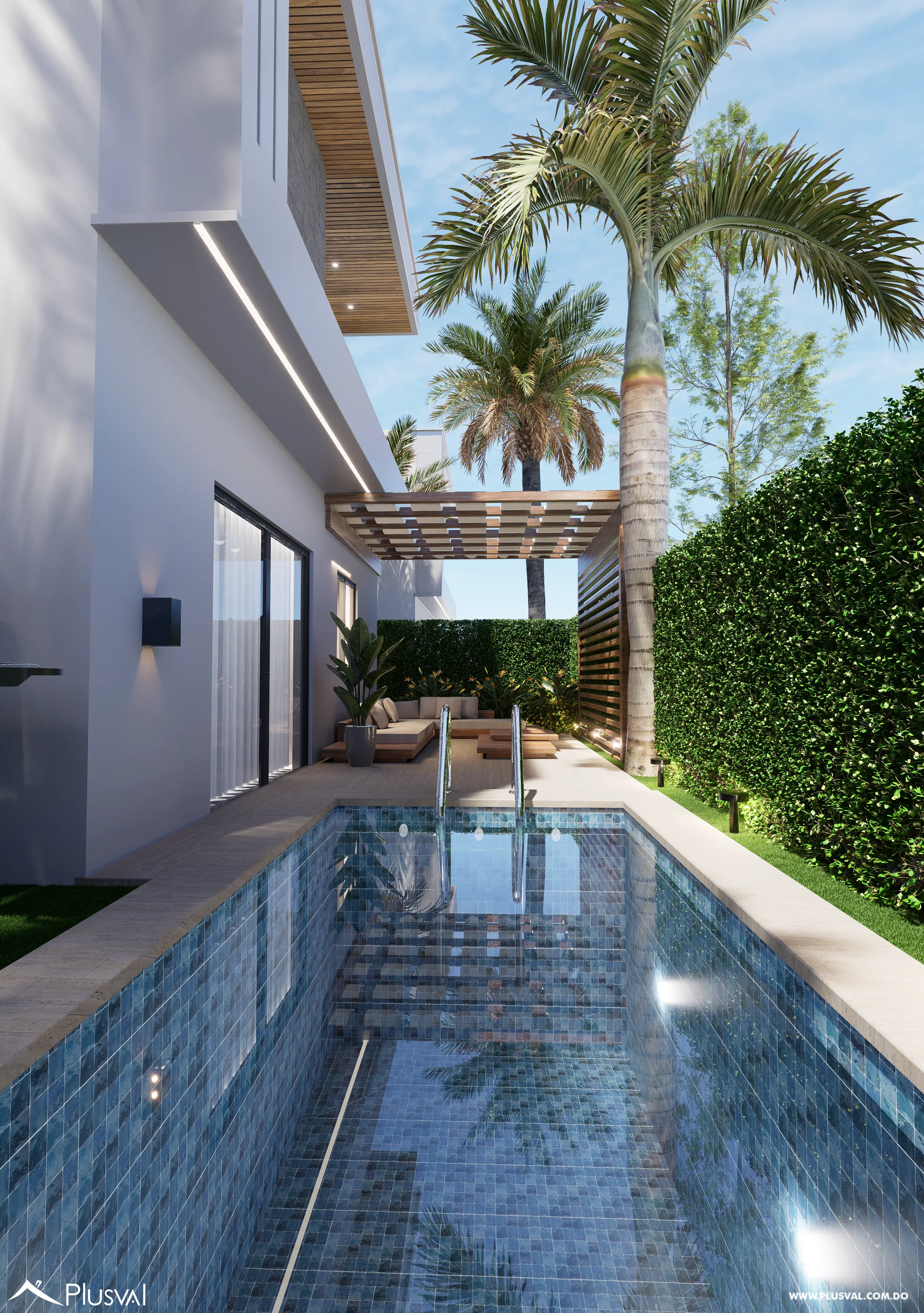 Residencia de 3 habitaciones con piscina y terraza privada en Punta Cana 462309
