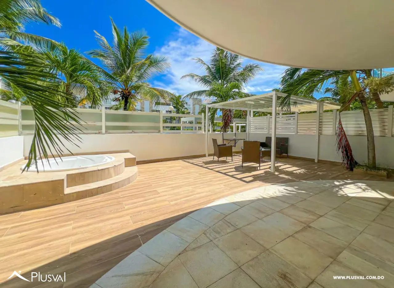 Alquiler de apartamento de 2 habitaciones en Playa Nueva Romana con jacuzzi y terraza privada 508172