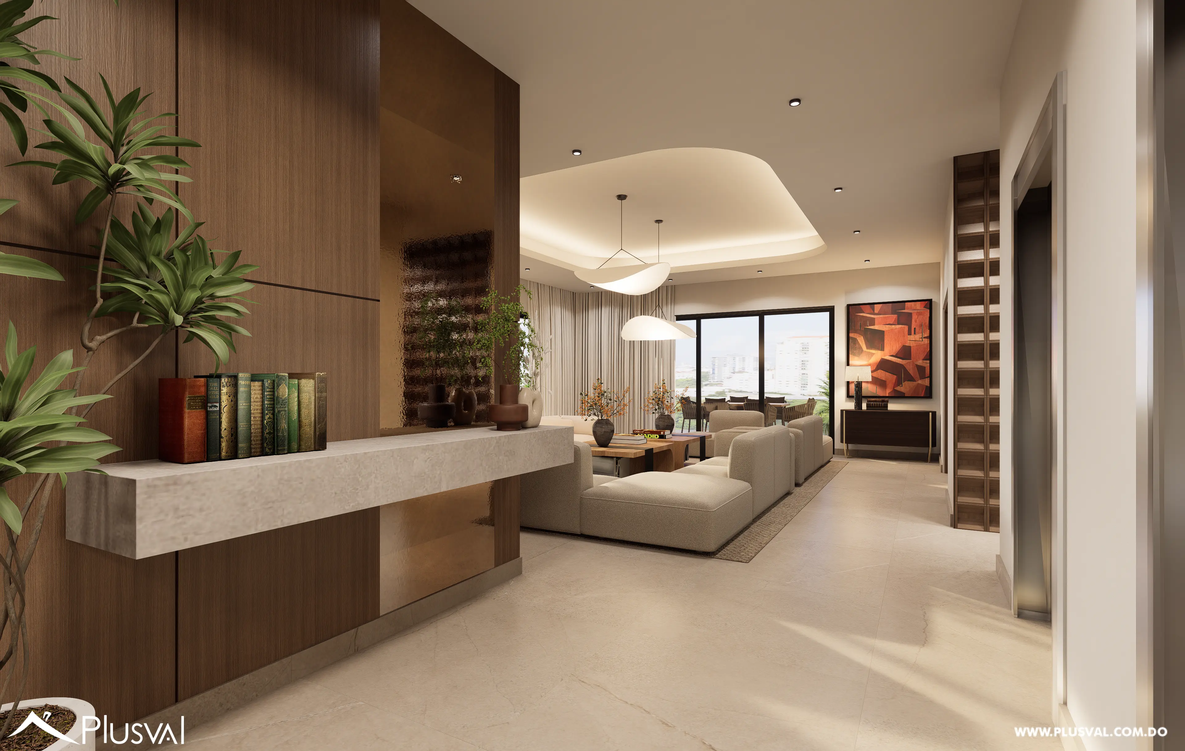 Lujoso apartamento de piso completo en venta en Naco 4 habitaciones con terraza y 5 parqueos 514019