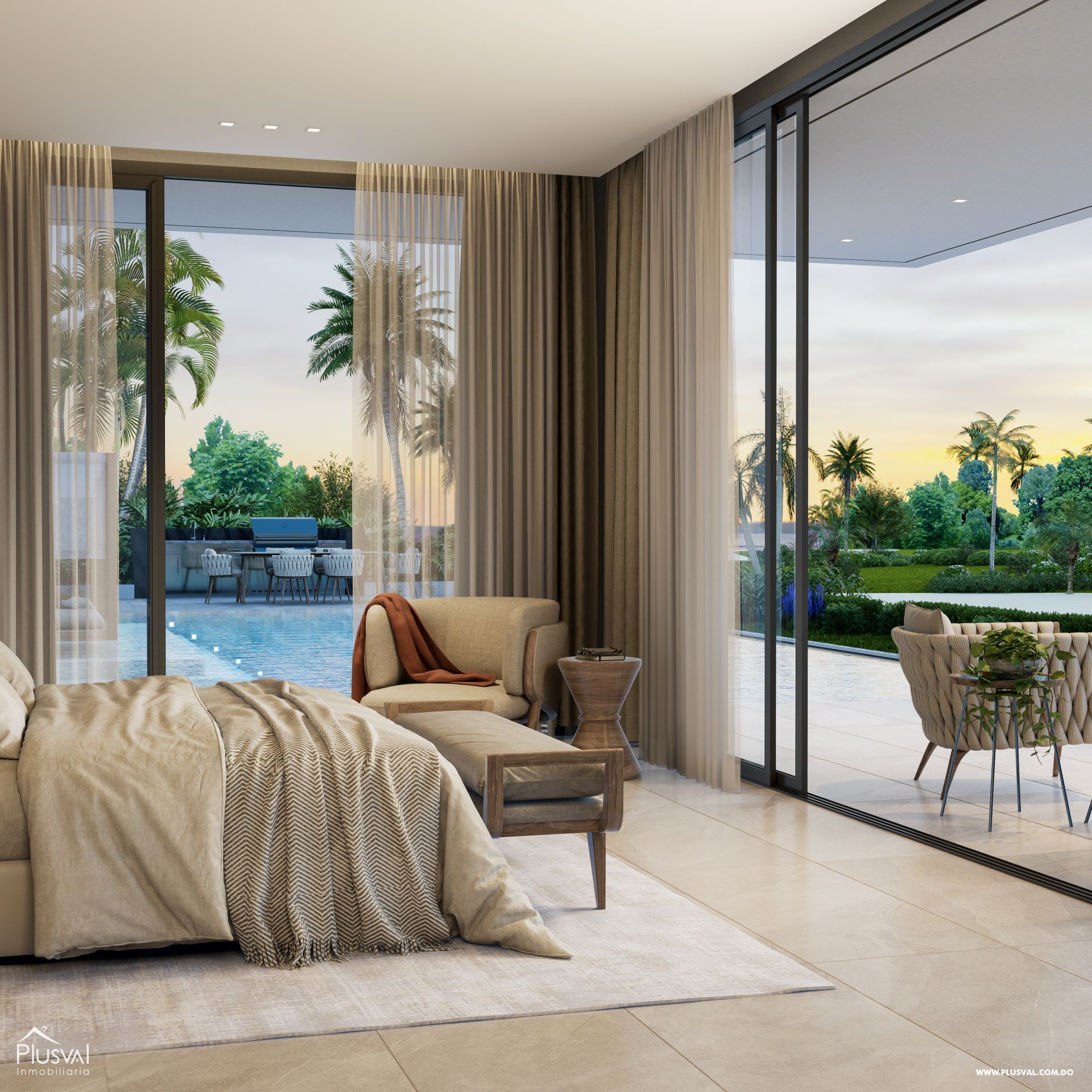 Villa con vista al campo de Golf en Cap Cana 286561