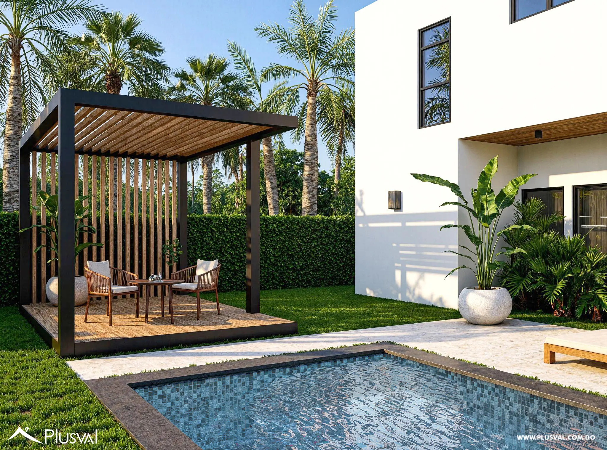 Villa de Lujo en Vista Cana: Diseño Moderno, Piscina y Gazebo 468507