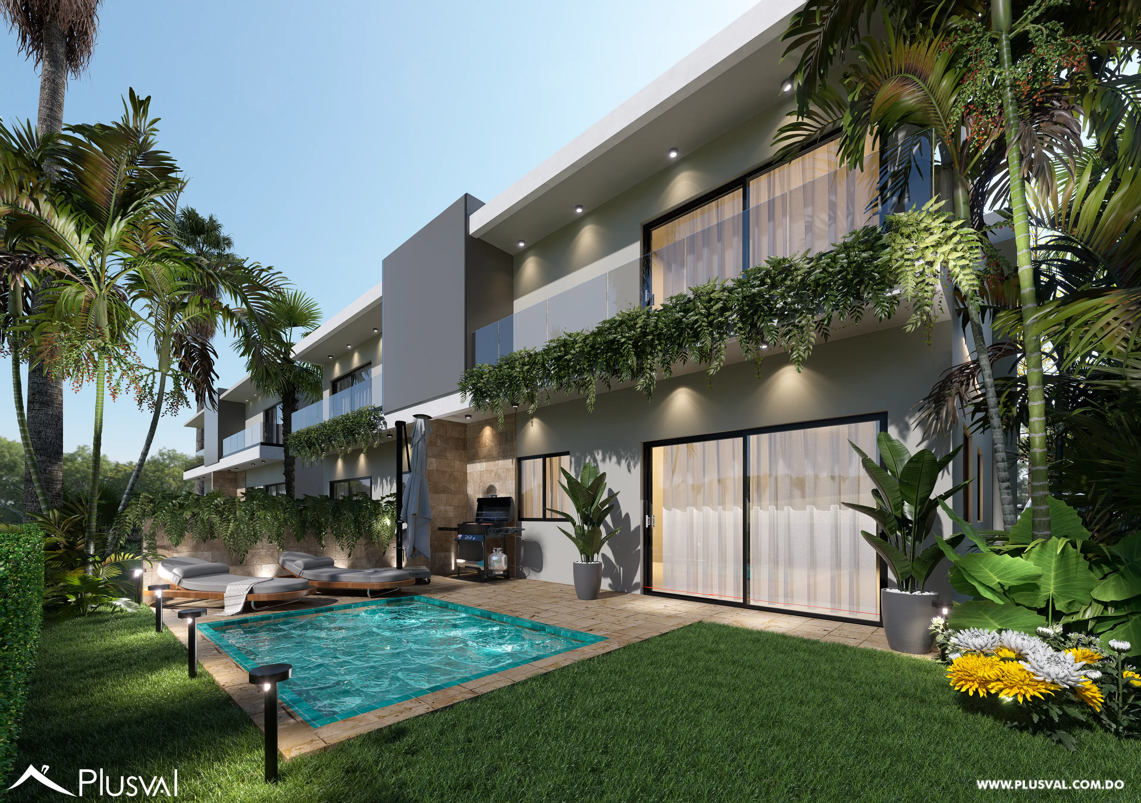 Townhouses de 3 habitaciones en venta en Bávaro – Punta Cana 463426