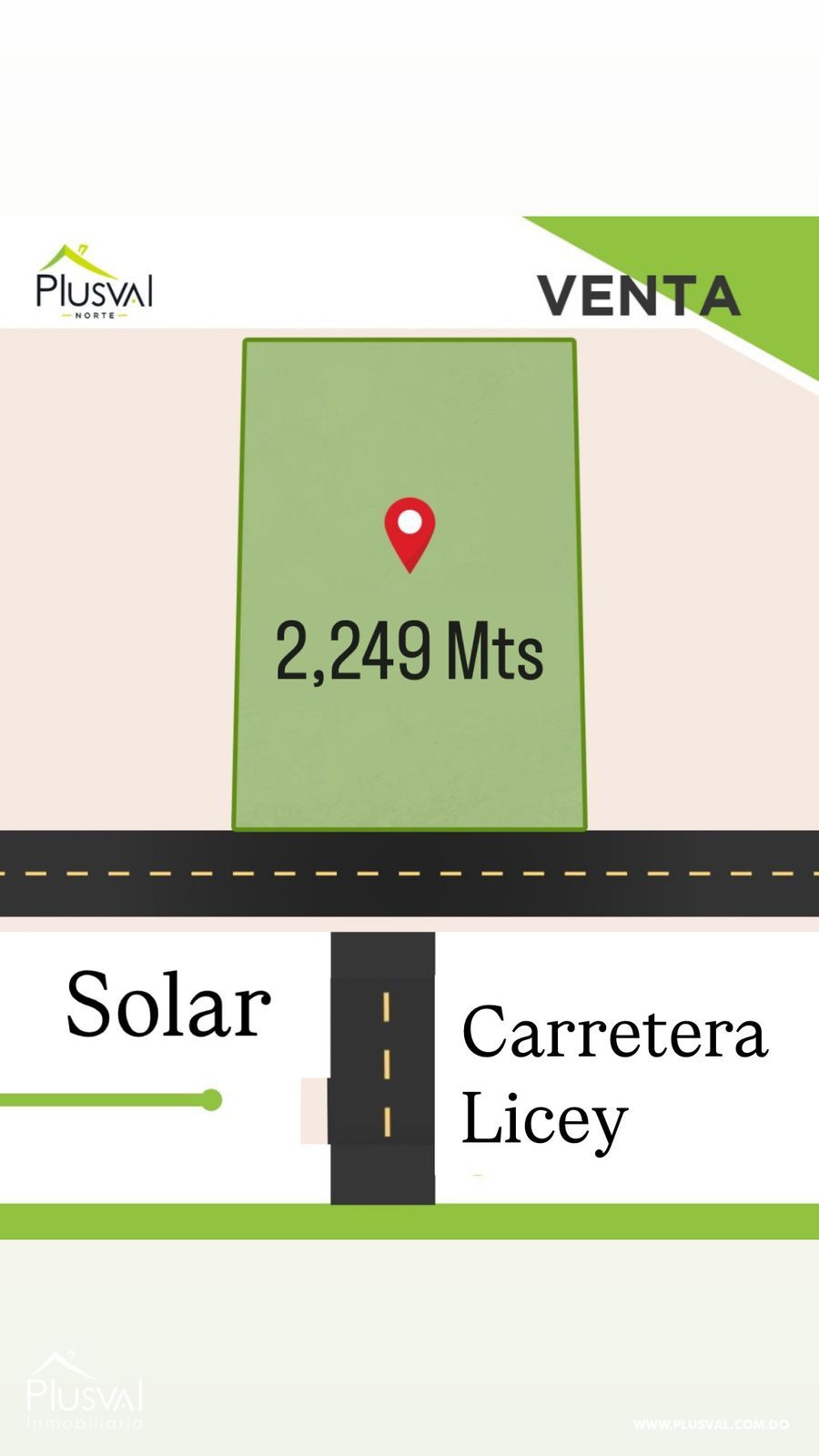 SOLAR EN VENTA, EN CARRETERA LICEY PROXIMO CIRCUNVALCION NORTE 428767