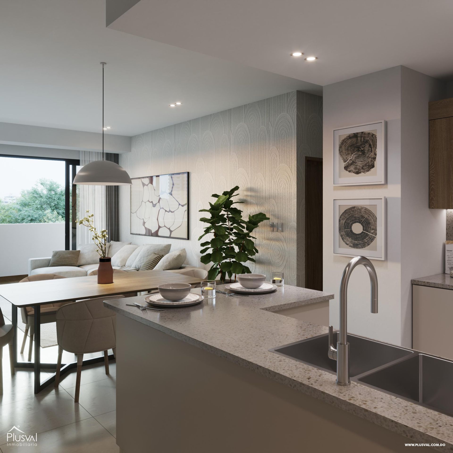 Apartamento en venta 2 habitaciones y 2 parqueos en Prado Oriental 407202