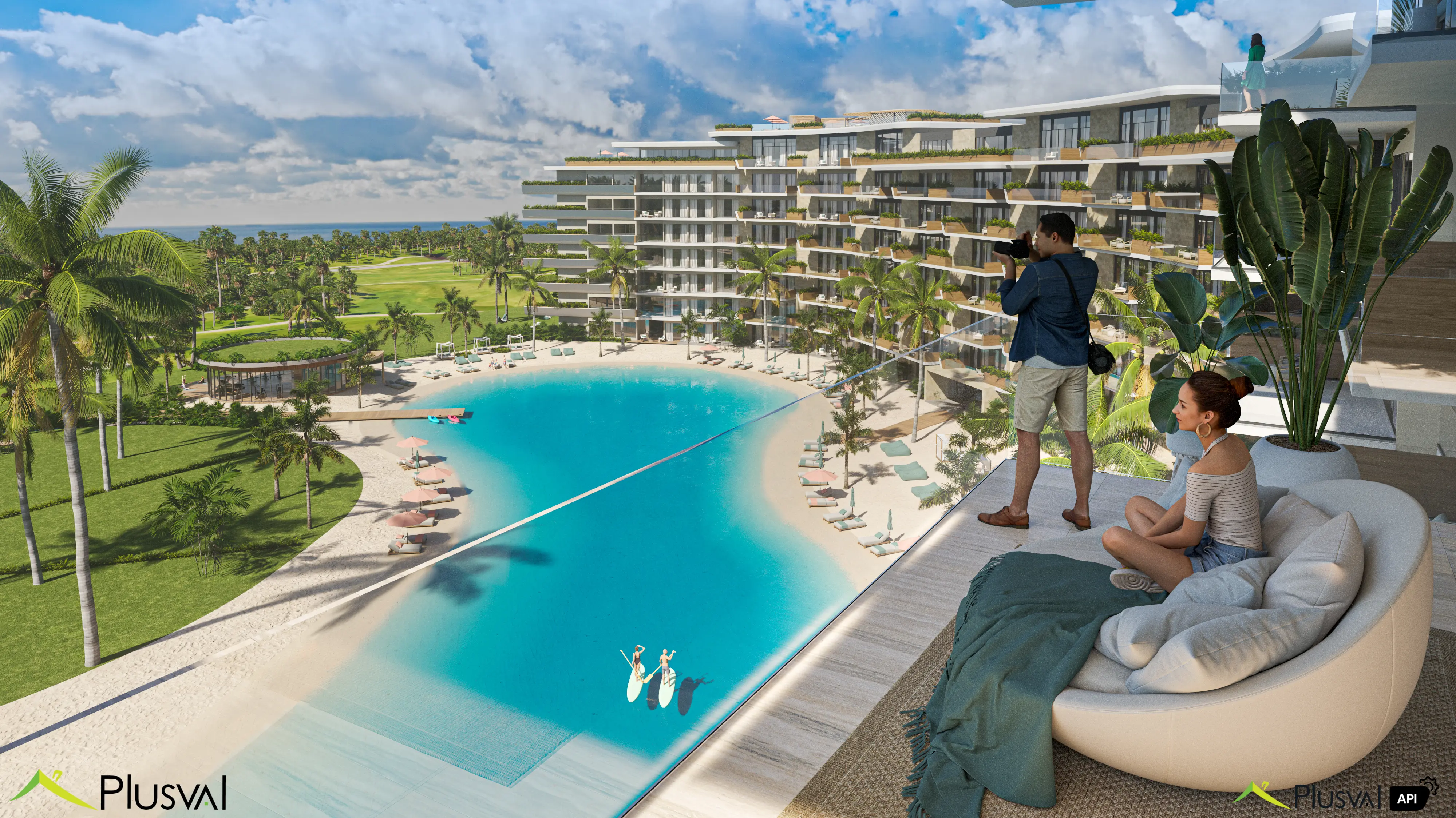 Exclusivo proyecto de apartamentos, villas y un apartahotel de lujo en Cap Cana Punta Cana con vista al mar, playa y golf 447085