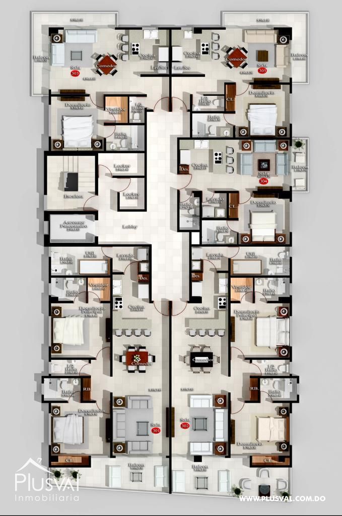 Apartamentos en planos, en venta, de 1 y 2 habitaciones 276627