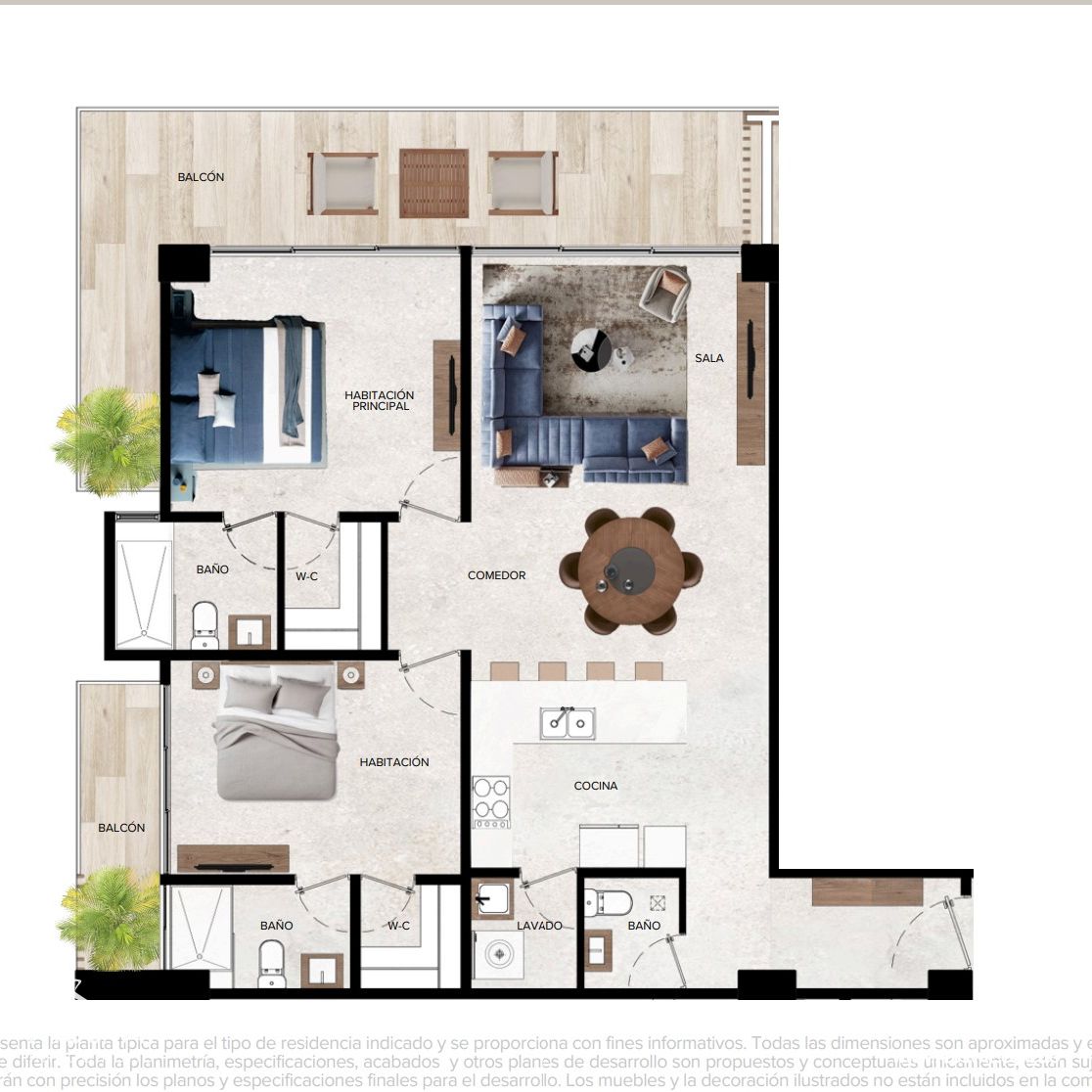 Sofisticados Apartamentos en Punta Cana Village de 2 habitacion 377875