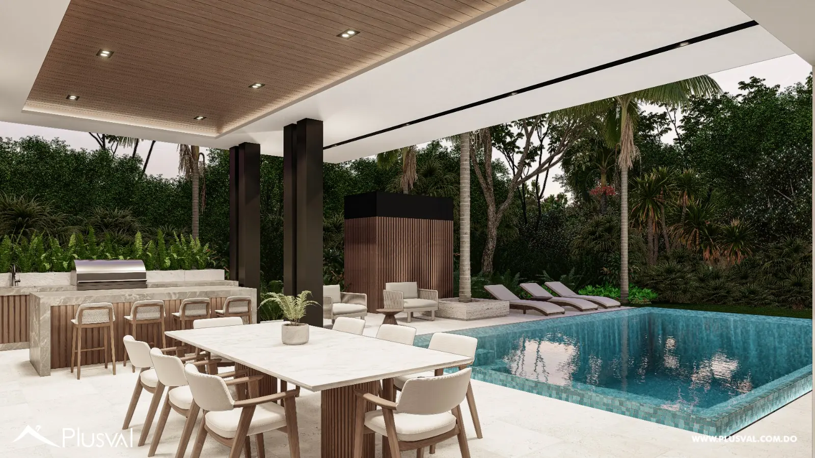 Elegantes villas de 2 niveles con 4 habitaciones en Cap Cana, dentro de un entorno privado y exclusivo 461954