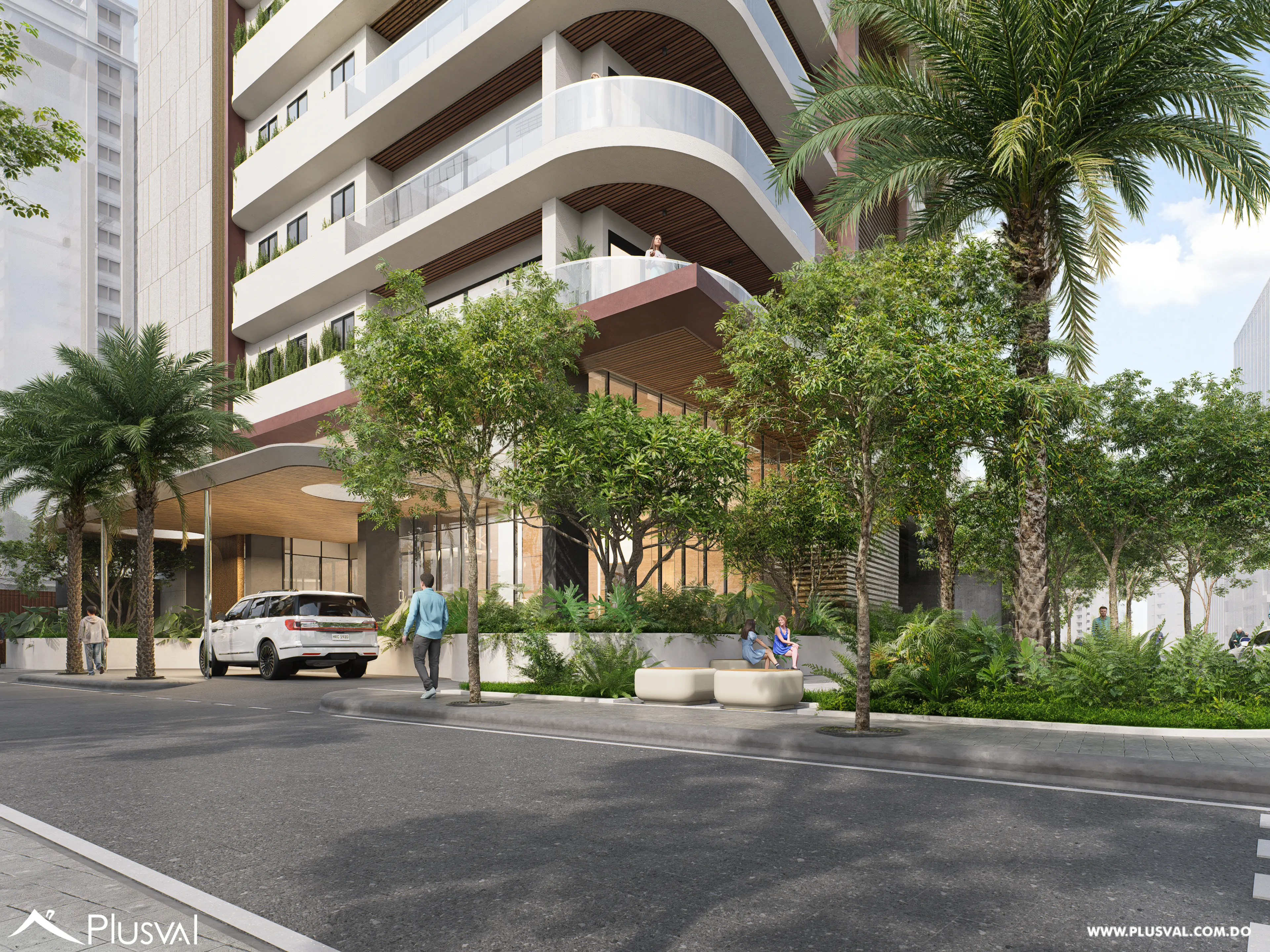 Lujoso apartamento de piso completo en venta en Naco 4 habitaciones con terraza y 5 parqueos 514003