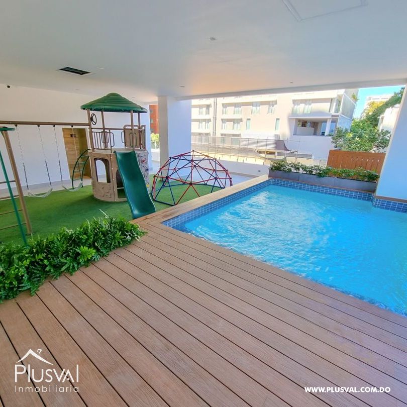 Apartamento amueblado 1 hab+estudio en alquiler,  Piantini 278406