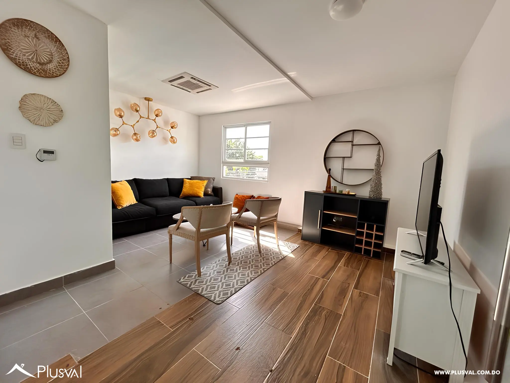 Alquiler apartamento semi amueblado con 3 habitaciones. 470608