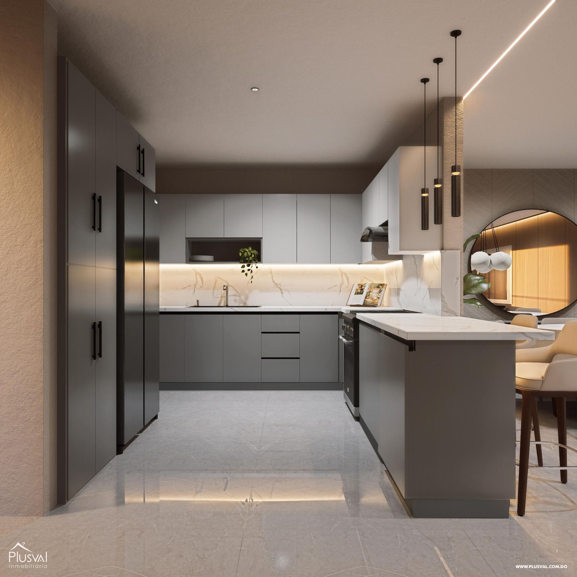 Piso 7 con balcónes en sus habitaciones y sala para permitirte disfrutar de las mejores vistas De Santiago 454387