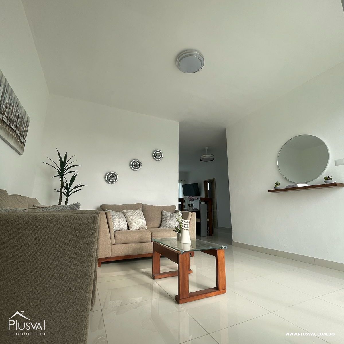 Apartamento amueblado en cuarto piso, con 76.18 m2 en terraza de techo 424385