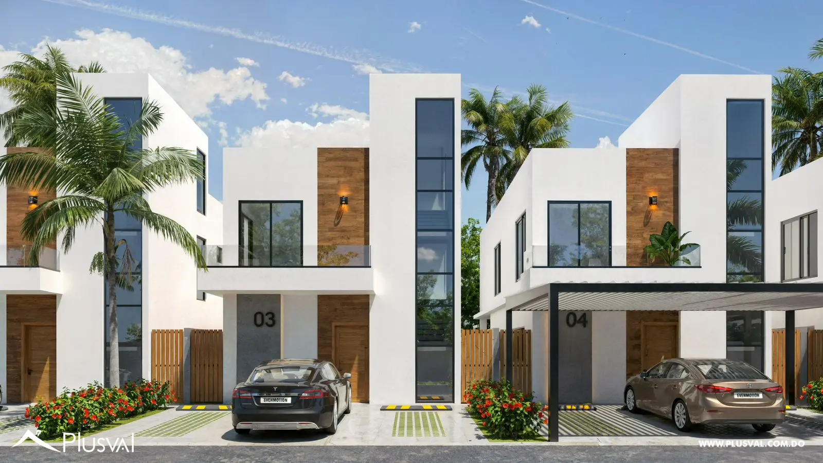 Townhouse de 3 habitaciones en Costa Cana – Con patio, terraza y piscina privada 463495