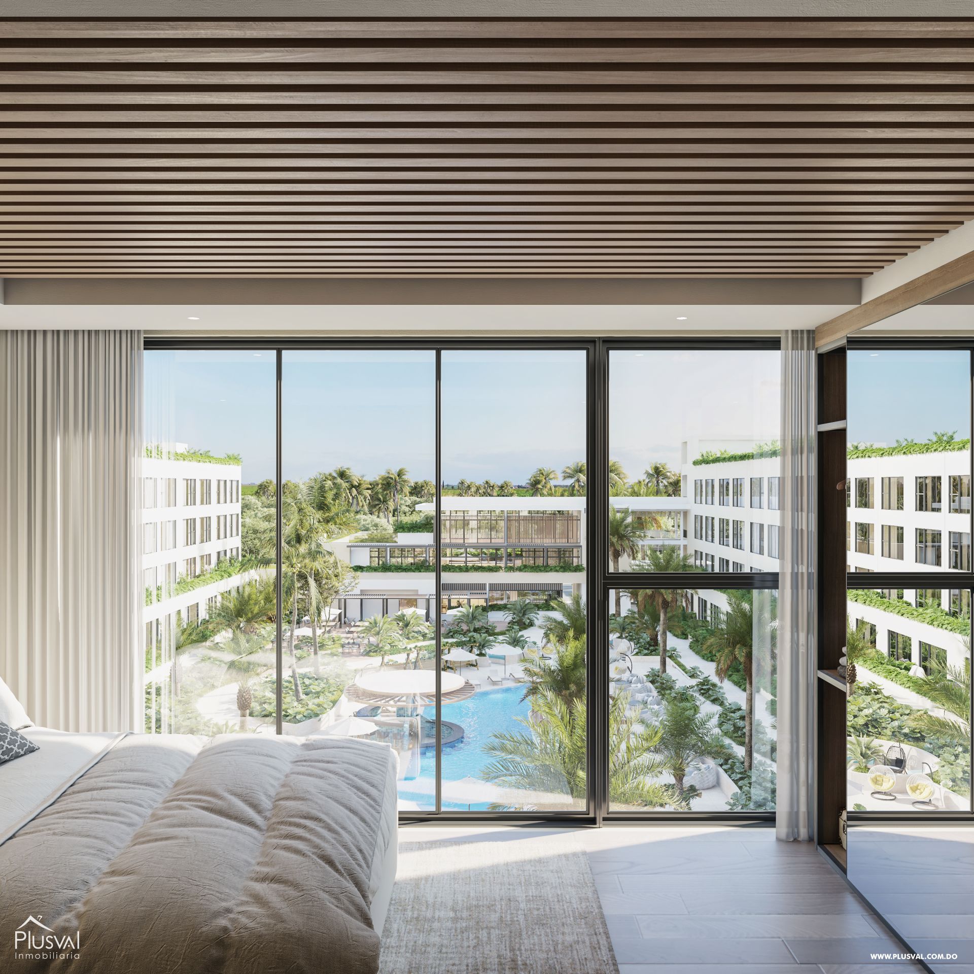 Venta de Apartamento Amueblado en Downtown Punta Cana, primer nivel 419715