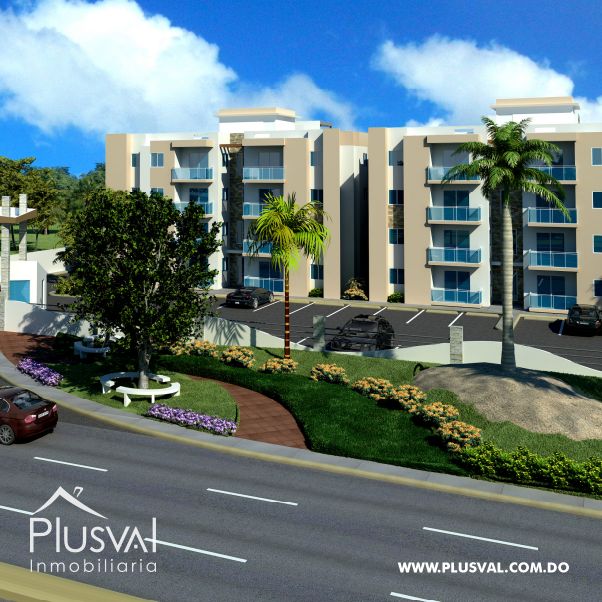 Cómodo apartamento de 2 habitaciones, en  Boca Chica 414596