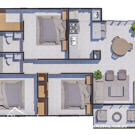 Apartamentos en venta en Punta Cana 305214