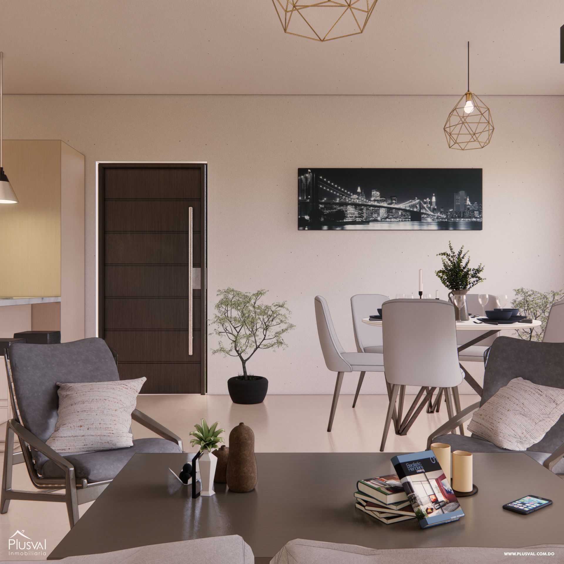 Apartamentos de 3 habitación con Acceso directo desde la autovía en Punta Cana 376685