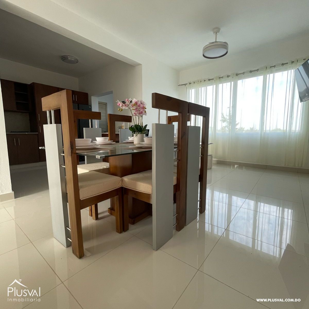Apartamento amueblado en cuarto piso, con 76.18 m2 en terraza de techo 424392