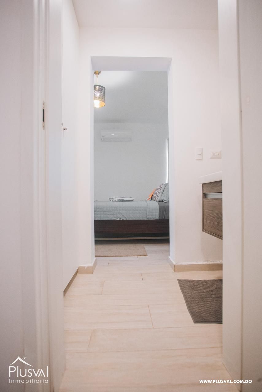 Apartamento en venta en una residencia nueva y segura, cercana a comercios y ubicada en el centro de Bávaro, a 4 minutos de la playa. 488260