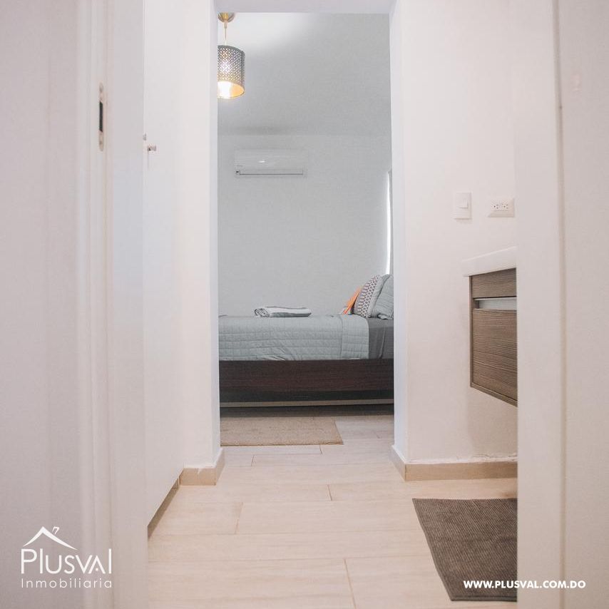 Apartamento en venta en una residencia nueva y segura, cercana a comercios y ubicada en el centro de Bávaro, a 4 minutos de la playa. 488260