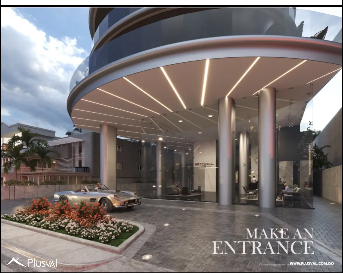Venta de apartamento de 1 habitación en torre de lujo de Naco 516272