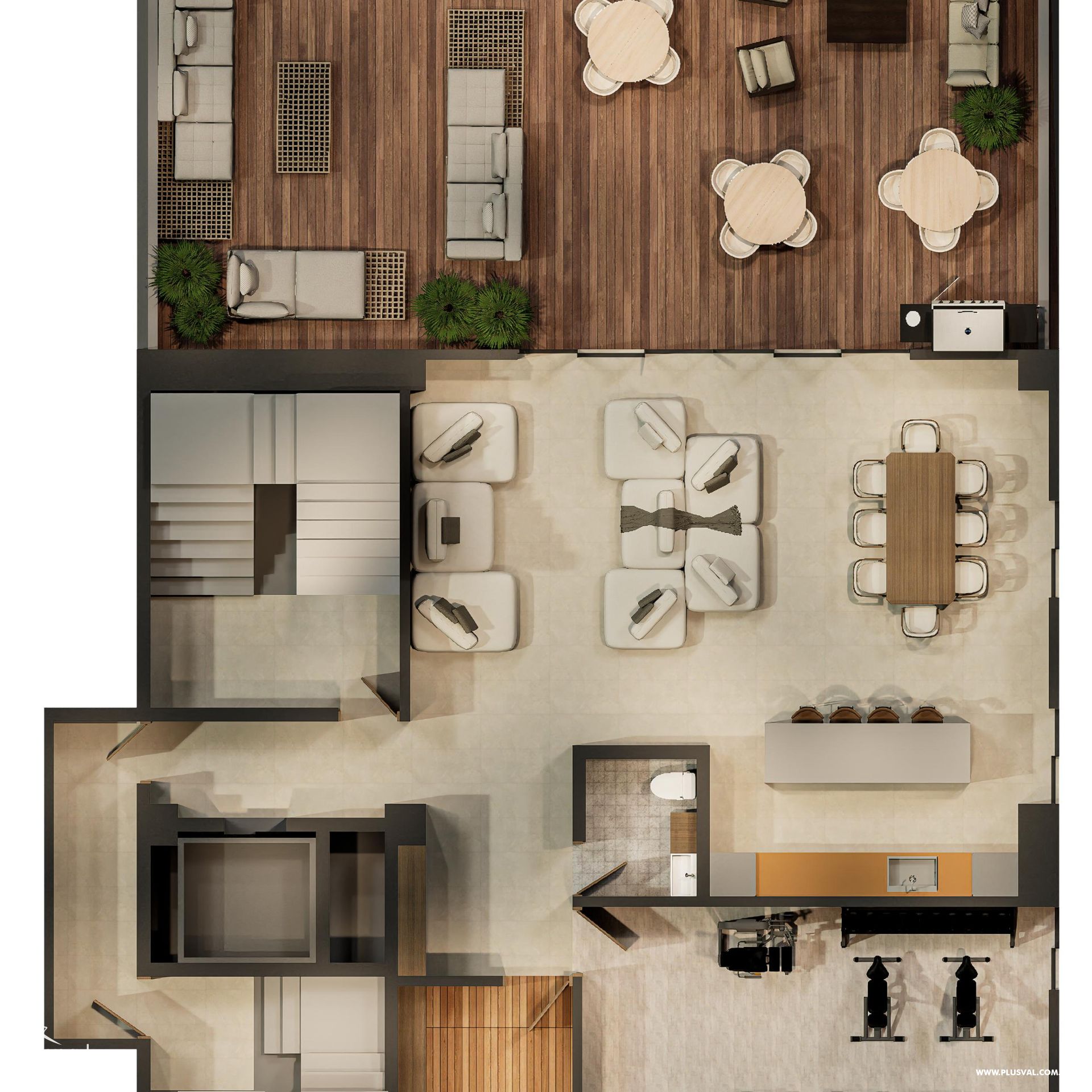 Moderno proyecto residencial de diseño minimalista. 451511