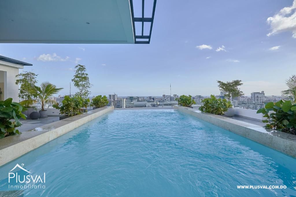 Apartamento de 1 habitación en alquiler + estudio amueblado en Piantini 289479