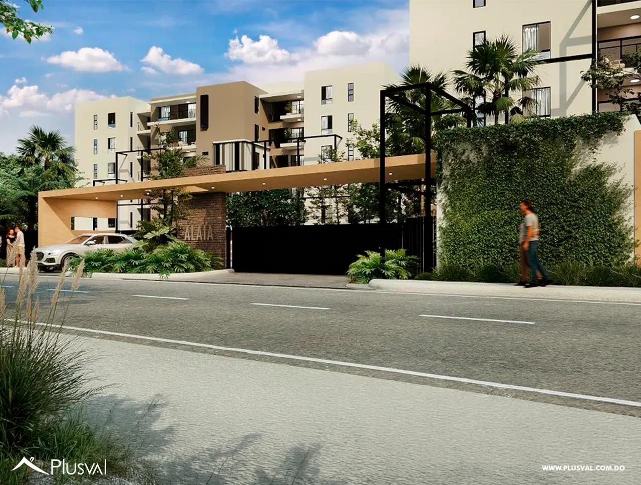 Apartamento en venta de 3 habitaciones con elevador y planta full en Llanos de Gurabo, Santiago 509668