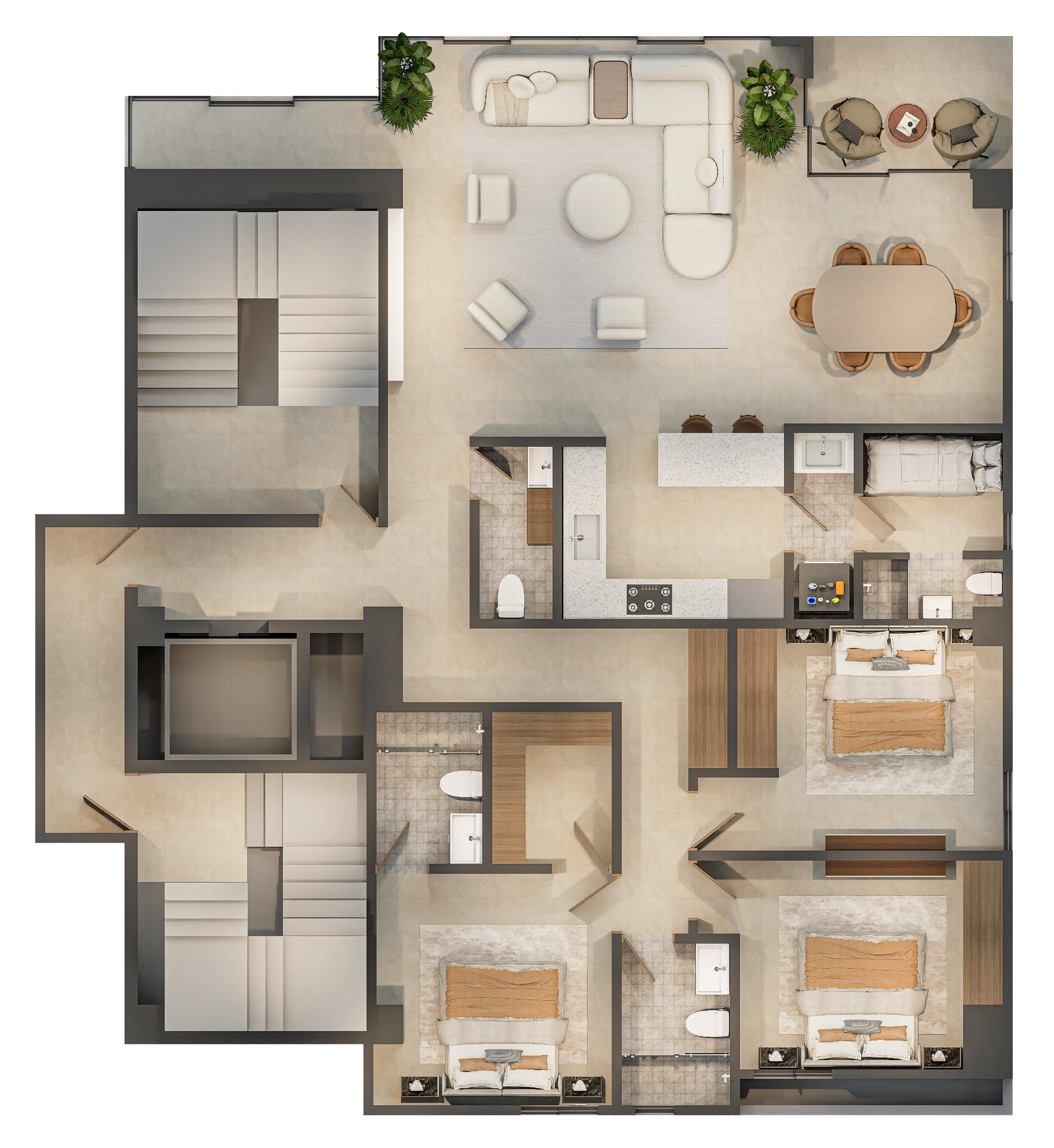 Moderno proyecto residencial de diseño minimalista. 451517