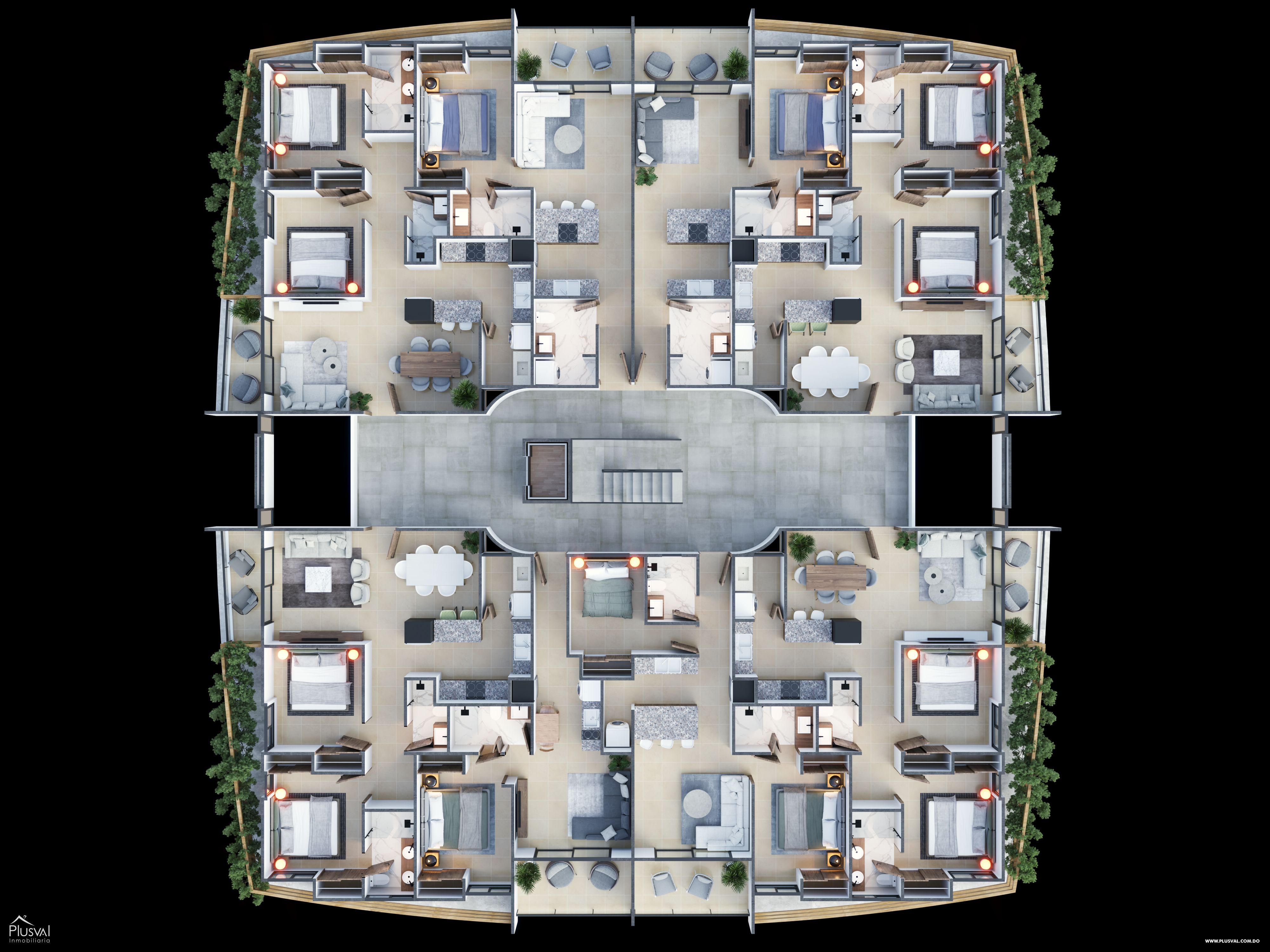 Amplios Apartamentos de 1, 2 y 3 Habitaciones en Venta 456430
