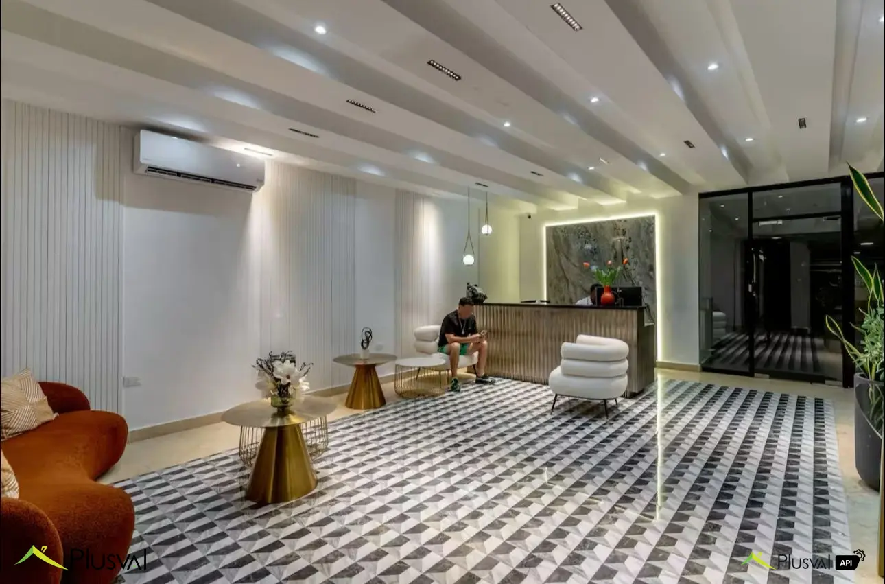 Apartamento amueblado de 2 habitaciones en alquiler – 7mo piso, Naco 447365