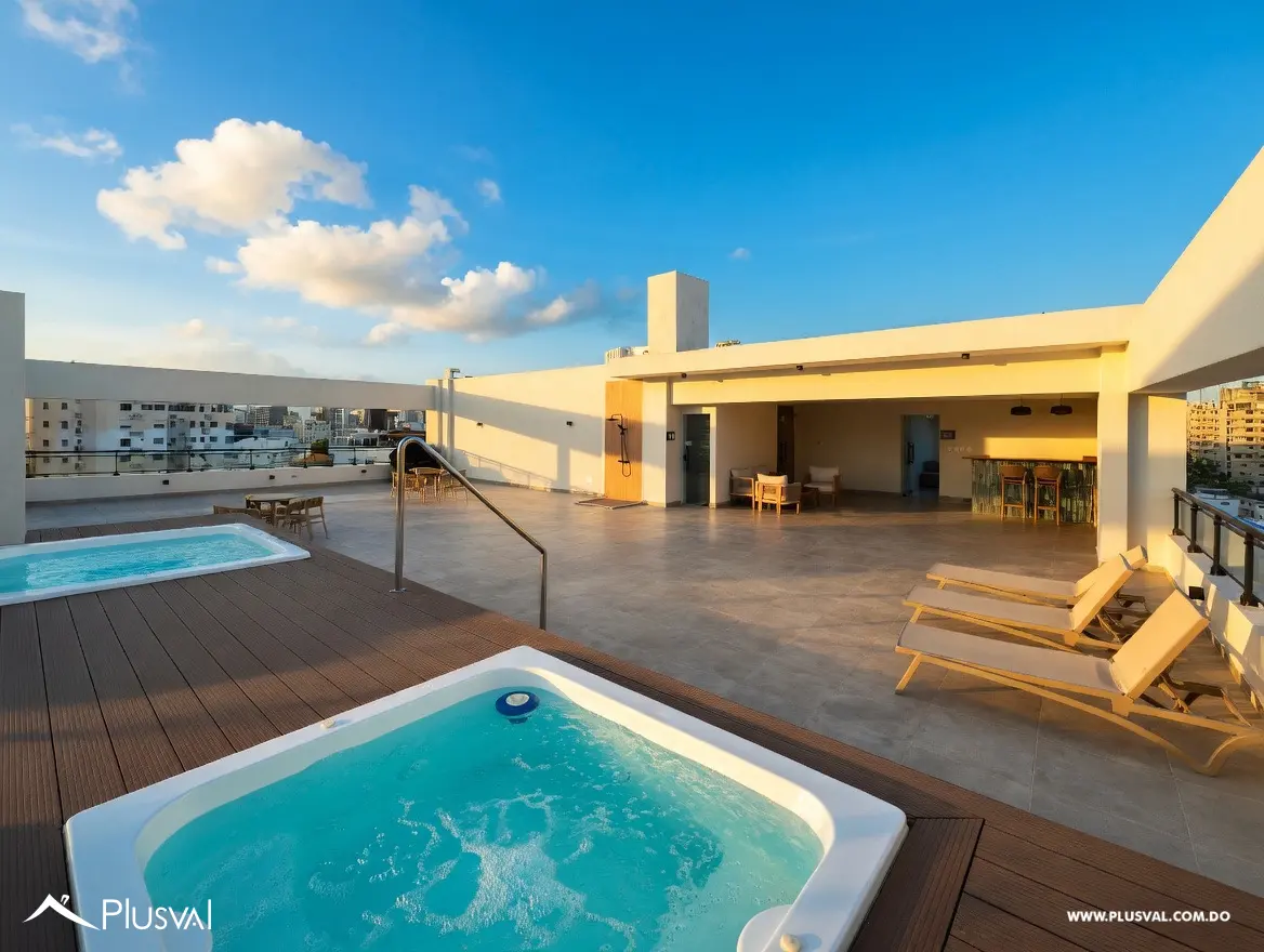 Moderno apartamento de 1 habitación con vista de revista 493347