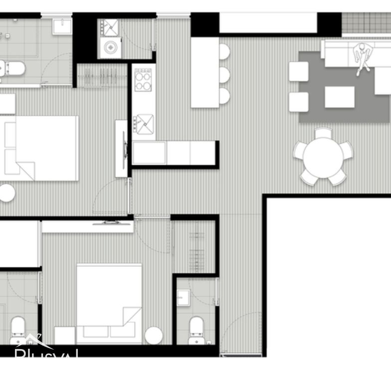 Apartamento en venta de 2 habitaciones en Naco 400834
