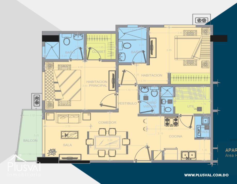Apartamento en venta, Evaristo Morales 175341