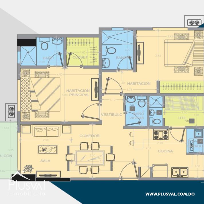 Apartamento en venta, Evaristo Morales 175341
