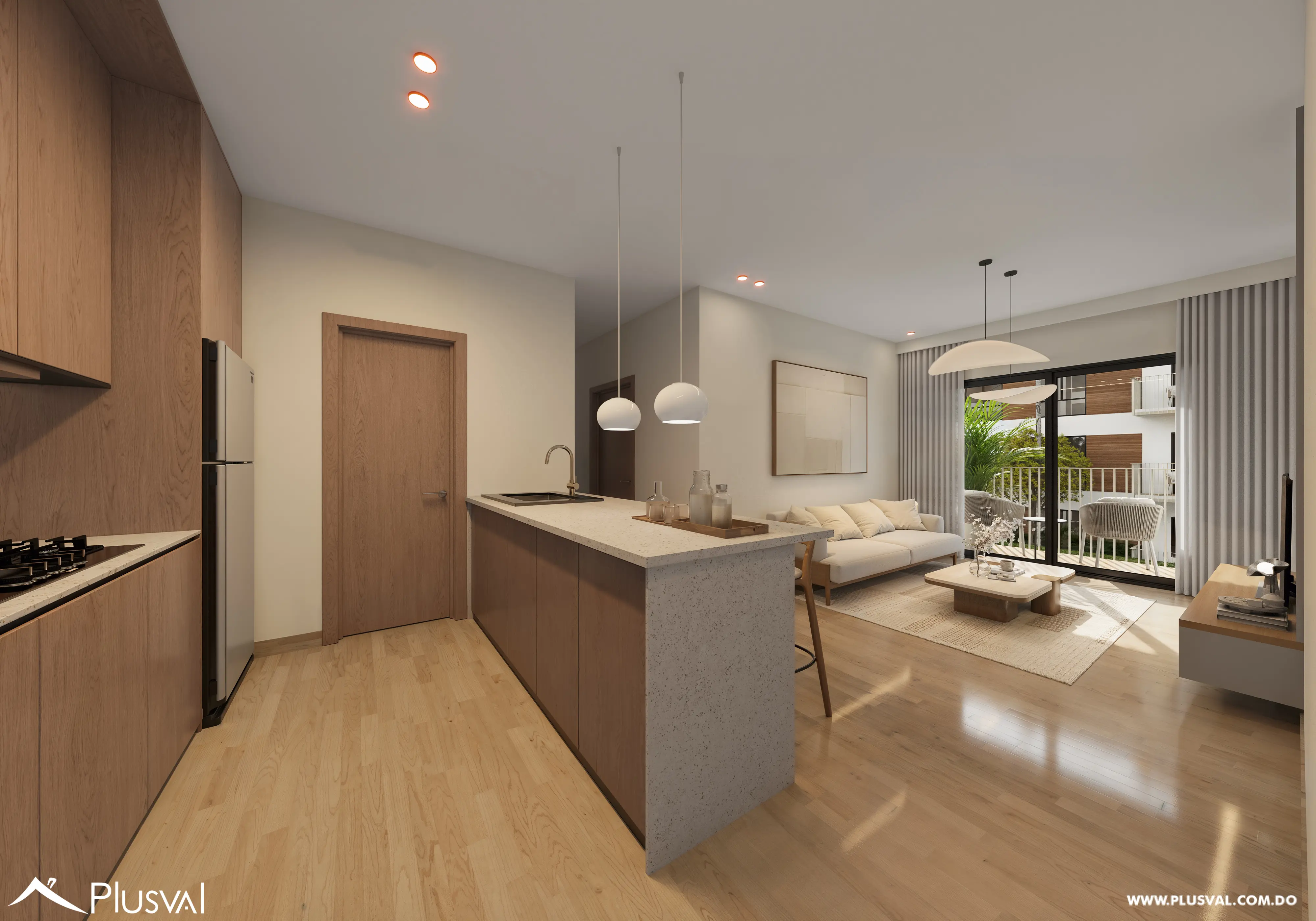 Apartamentos de 2 habitaciones con piscina en Punta Cana 493529