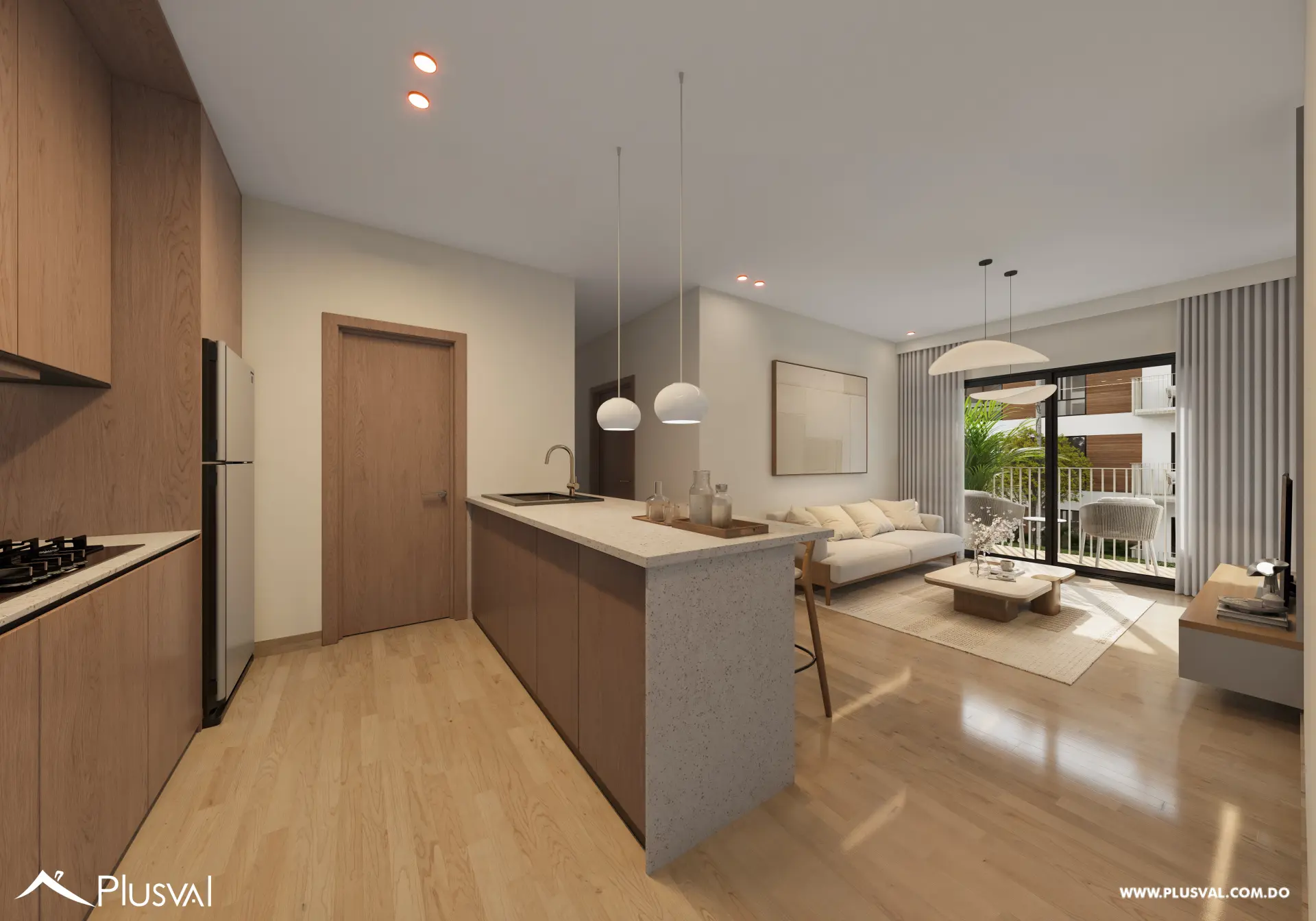 Apartamentos de 2 habitaciones con piscina en Punta Cana 501825