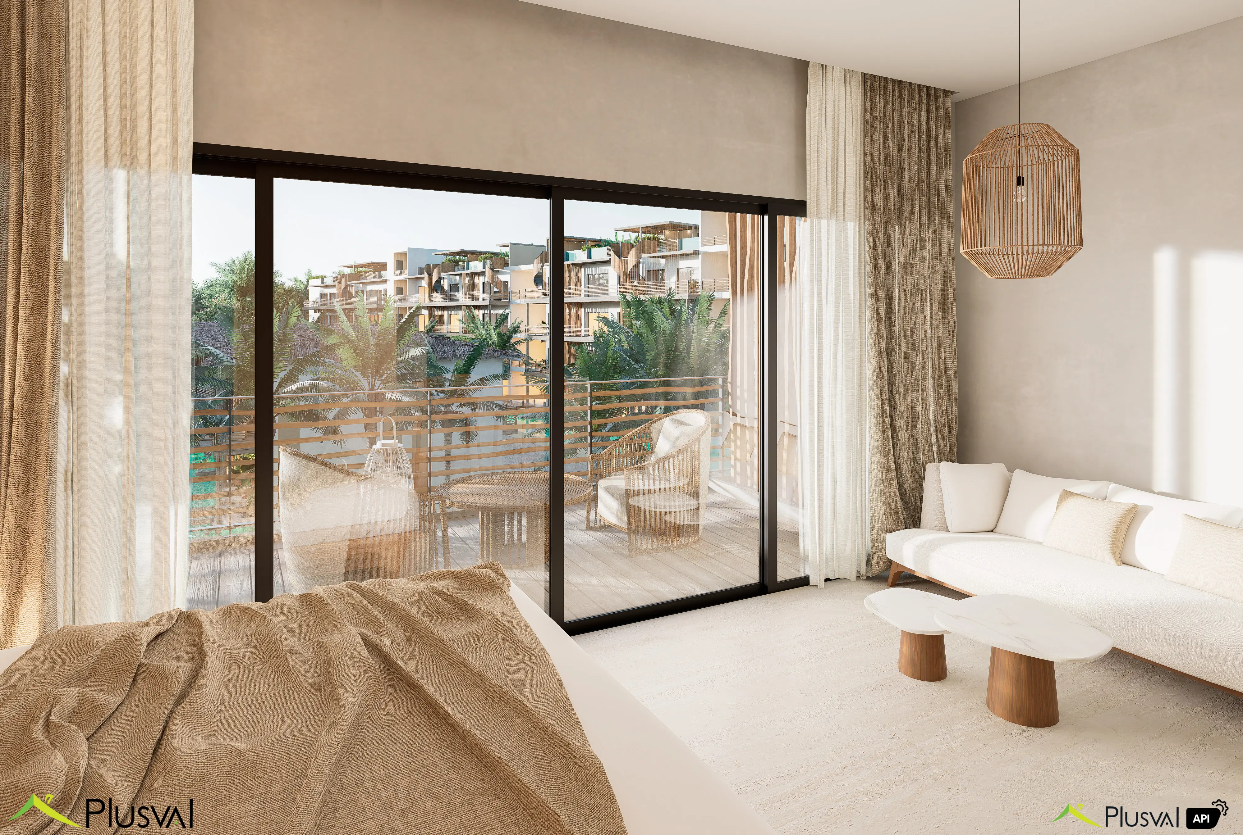 Proyecto de apartamentos tipo estudio de 1, 2 y 3 habitaciones con playa privada a minutos del mar en venta 449351