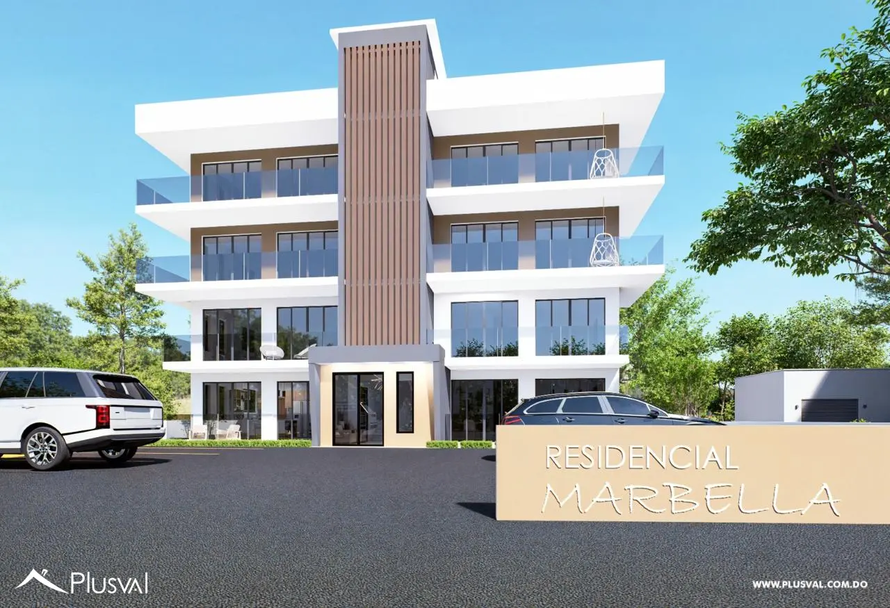 Apartamento moderno en venta en Playa Chiquita, Sosúa, a minutos del mar. 487569