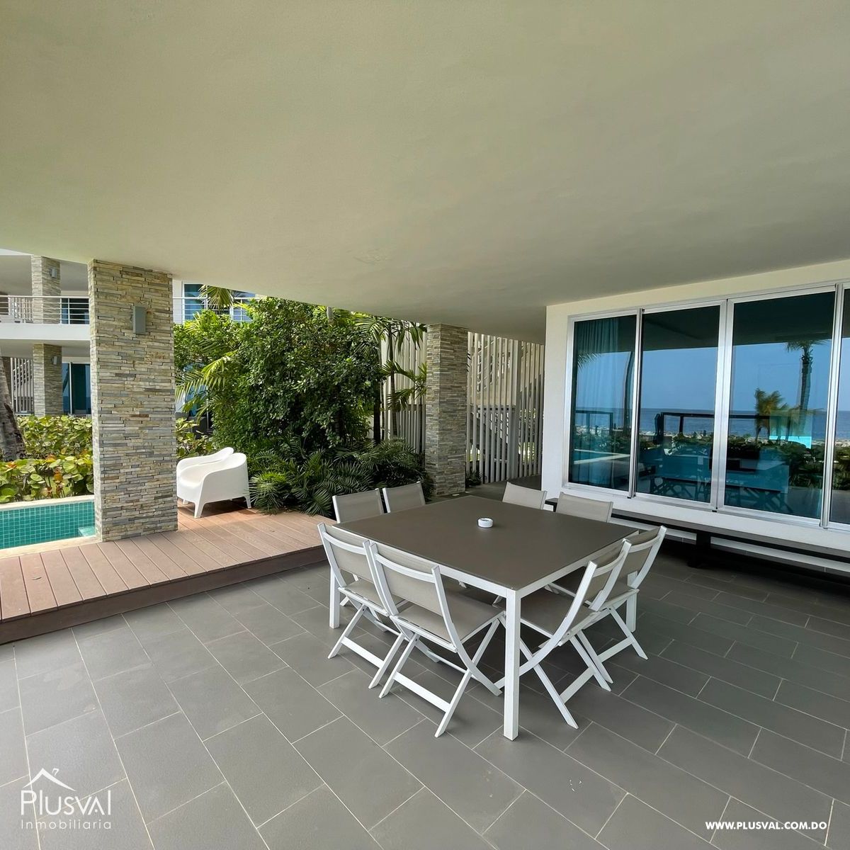 Hermoso Apartamento de 3 Habitaciones con vista Directa al Mar, en Proyecto Cerrado . 342359