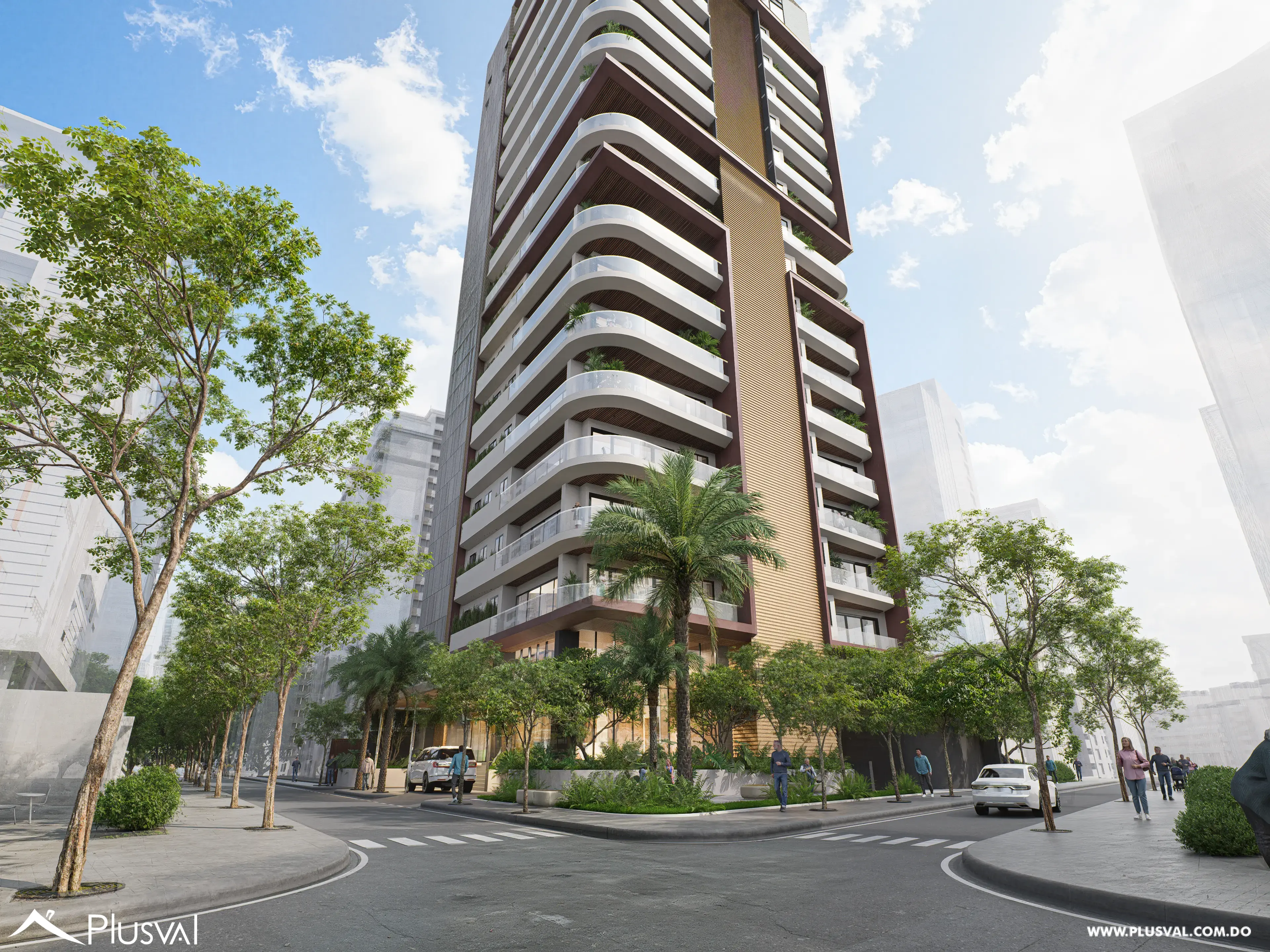 Moderno apartamento en venta en Naco 3 habitaciones con estudio, balcón y 3 parqueos 514031
