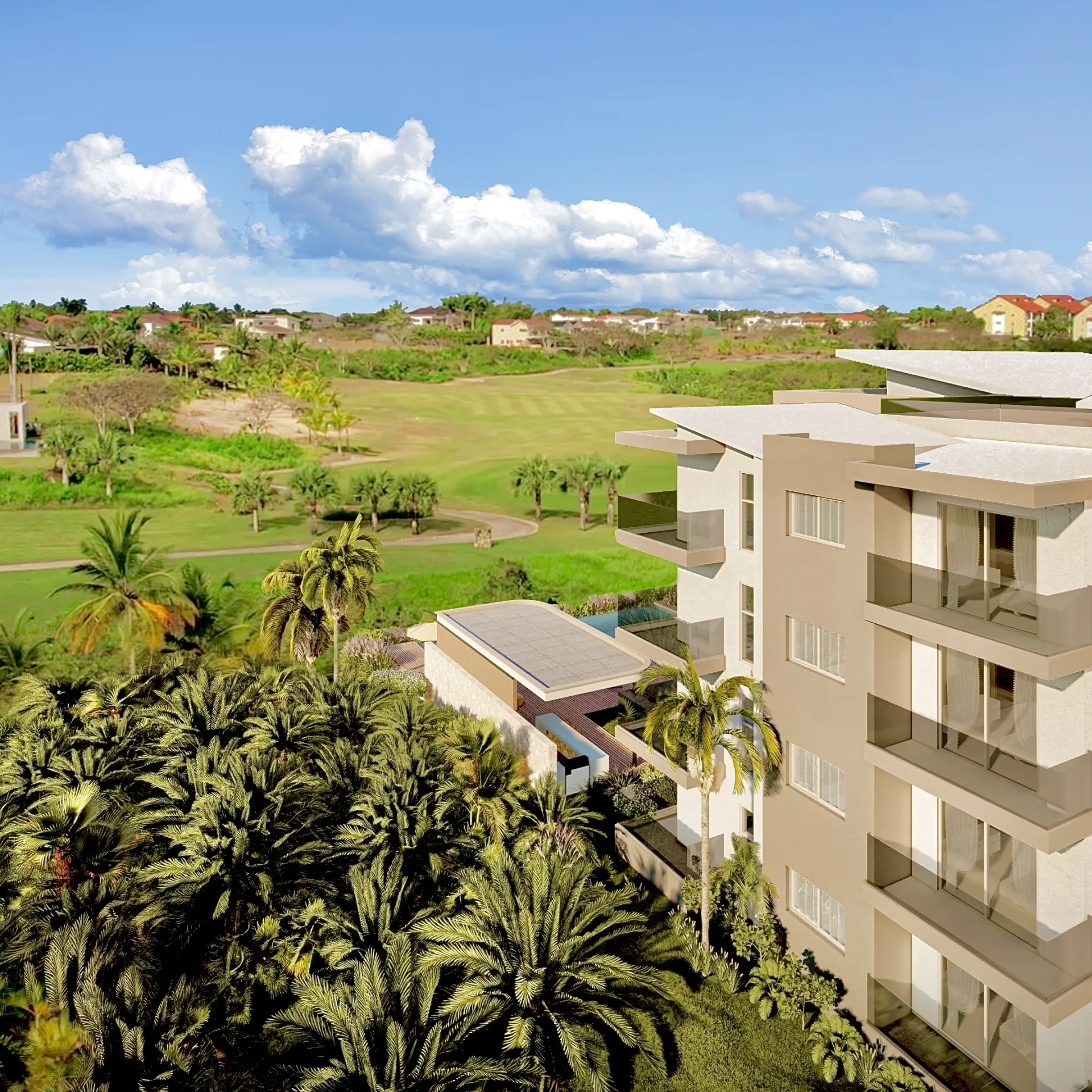 Apartamentos de 1 y 2 habitaciones con vista al campo de golf en La Romana 443557