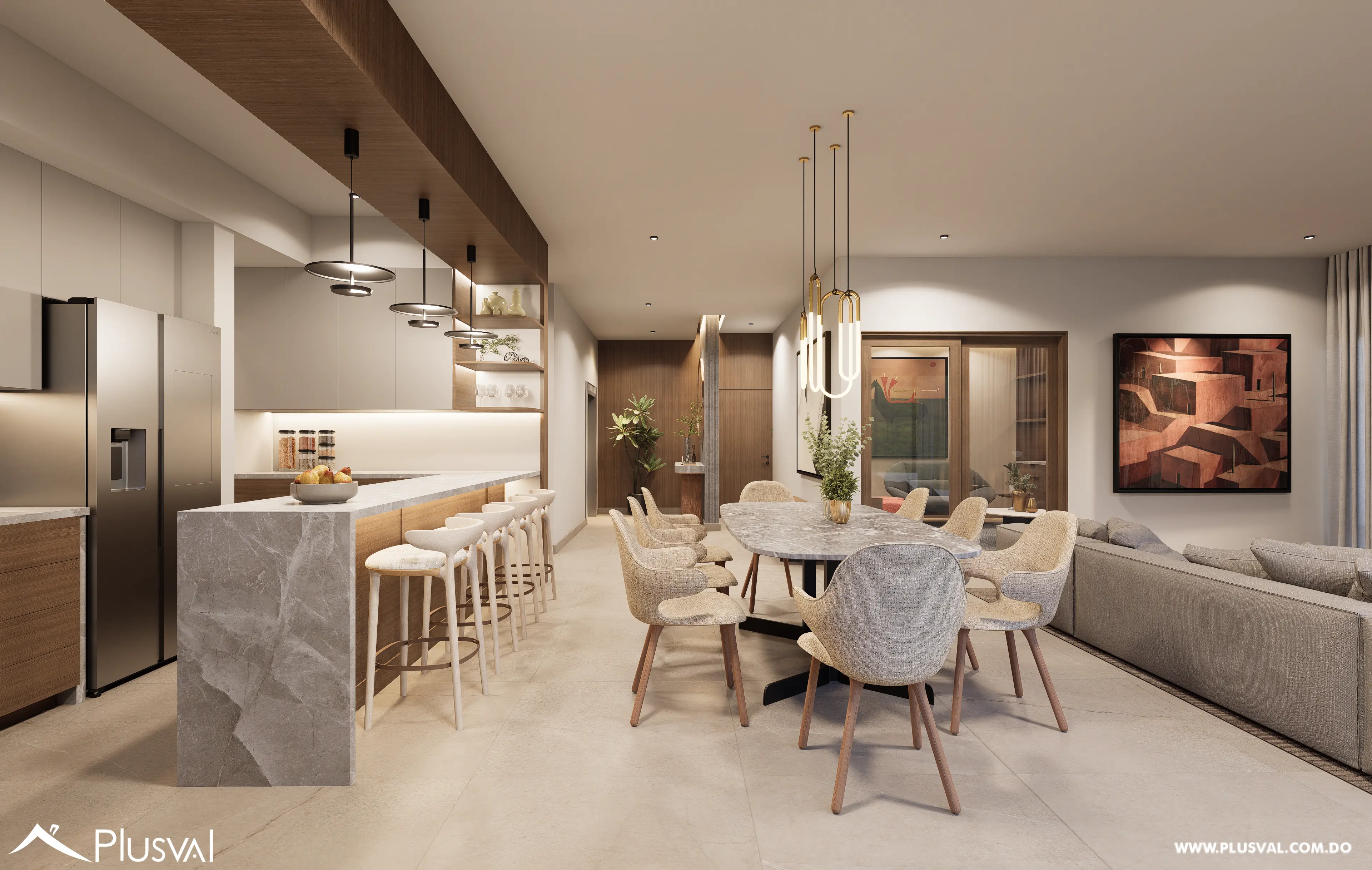 Exclusivo apartamento en venta en Naco 3 habitaciones con estudio, family room, balcón y 3 parqueos 514020