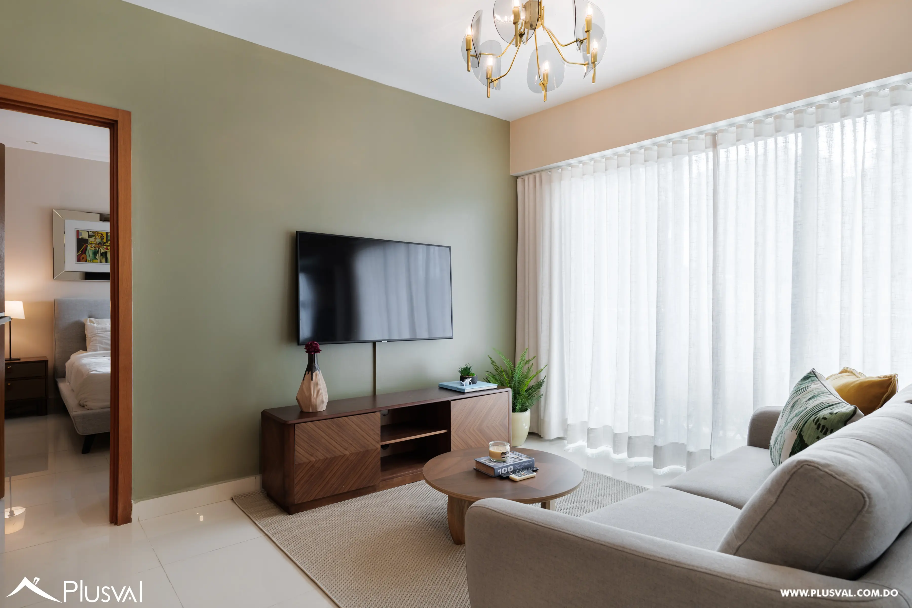 Apartamento de 1 habitación amueblado full en Piantini 517405