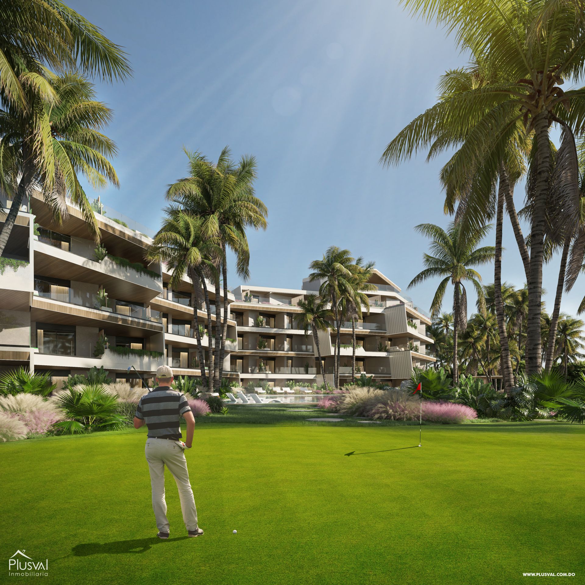 Proyecto de apartamentos de lujo en venta frente al campo de golf Las Iguanas 412298